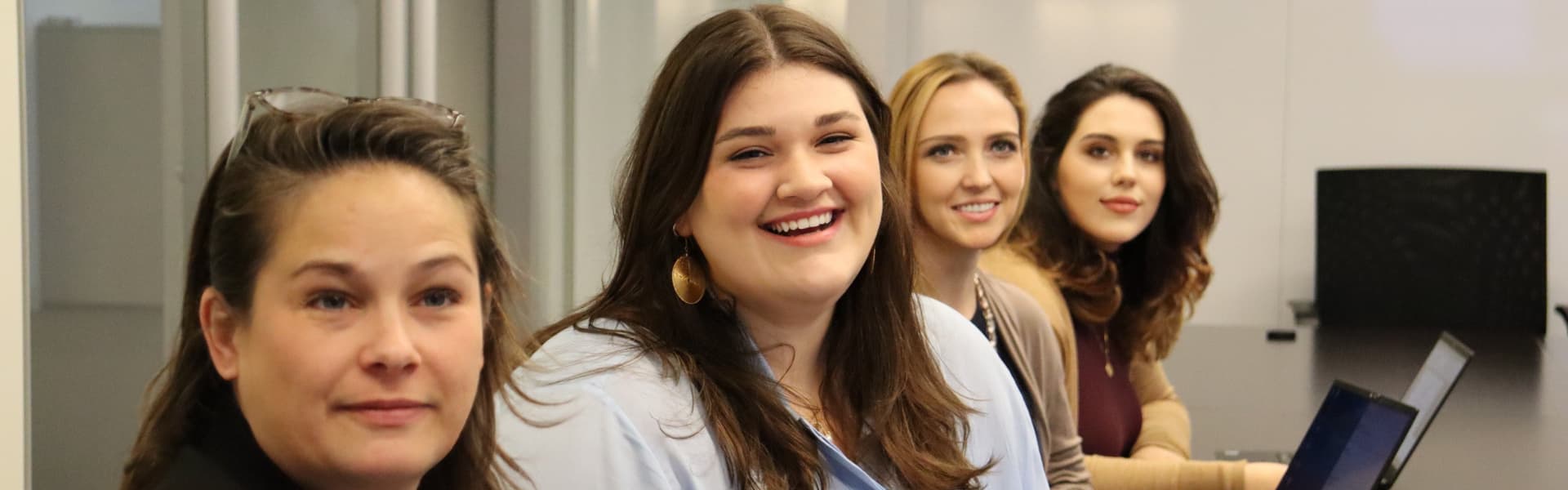 Smiling group of women