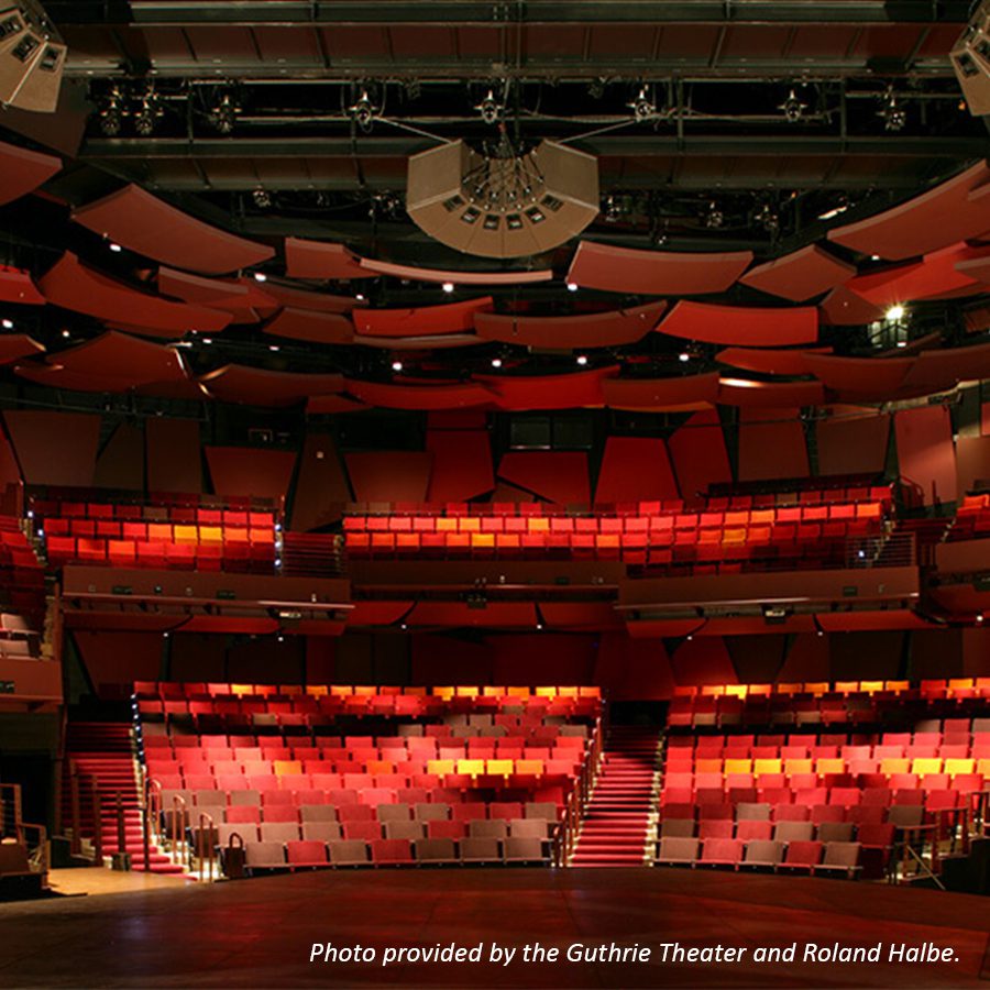 The 700-seat McGuire Proscenium Stage. Photo by Roland Halbe.