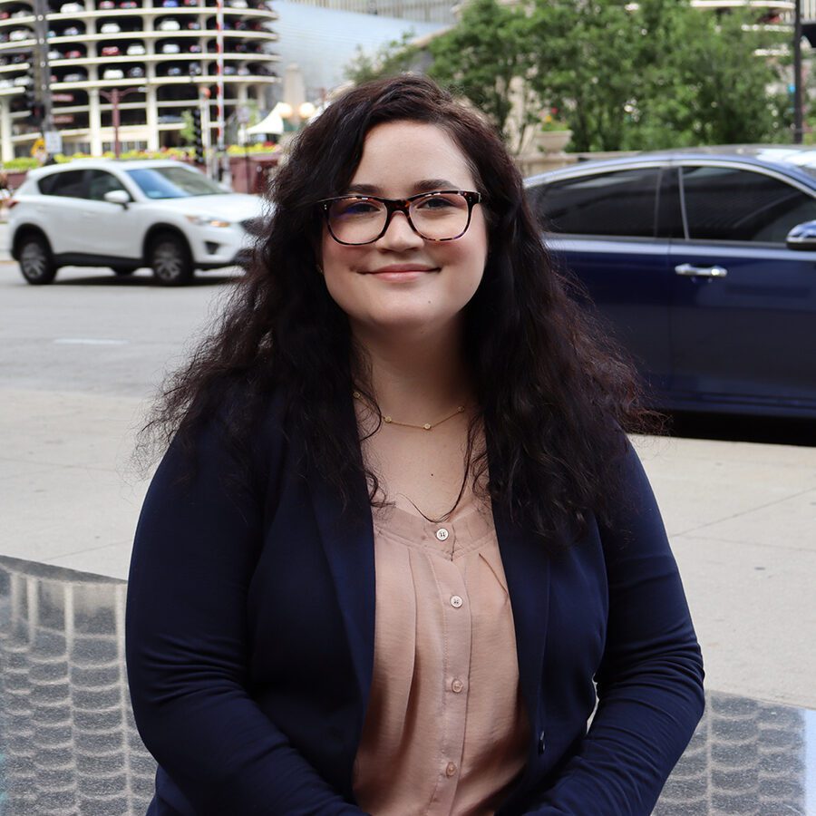 Woman smiling looking at the camera
